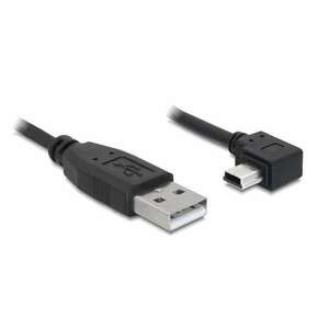 Delock USB 2.0-A apa - USB mini-B 5 tűs hajlított apa átalakító... kép