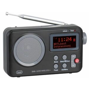 Trevi DAB 7F80 R digitális DAB/DAB+ és FM rádió, RDS, vezeték nél... kép