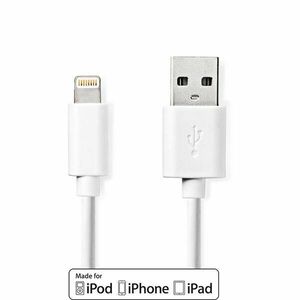 Nedis ccgl39300wt10 usb 2.0, apple lightning 8-pin kábel mfi enge... kép