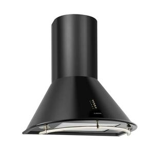 Klarstein Noir, retro kéményes páraelszívó, nemesacél, fekete kép