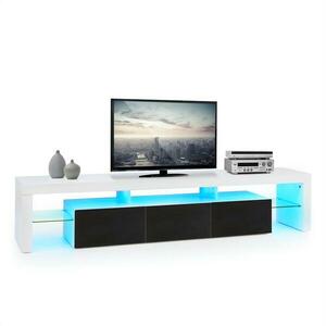 OneConcept Orlando Lowboard TV asztal, LED hangulat világítás, színváltás kép