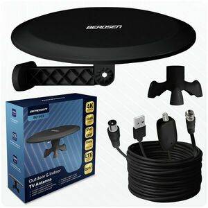 Berdsen BD-955 fekete ultra HD 4K beltéri és kültéri TV antenna kép