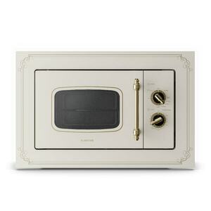 Klarstein Victoria 20, beépített mikrohullámú sütő, 20 l, 800 W, grill: 1000 W, elefántcsont kép