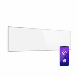 Klarstein Wonderwall 300 Smart, infravörös hősugárzó, 30 x 100 cm, 300 W, heti időzítő, IP24, fehér kép