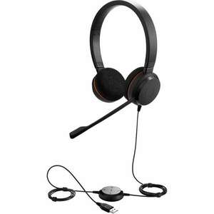Jabra fejhallgató - evolve 20 uc stereo vezetékes usb, mikrofon 4... kép