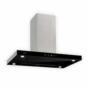 Klarstein Valeria, sziget páraelszívó, 90 cm, 650 m³/ó elszívó teljesítmény, érintőképernyős, LED kép