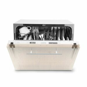 Klarstein Amazonia 6 Secret, beépített mosogatógép, 6 program, fehér kép