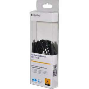 Sandberg USB-C tartozék, USB-C > USB-C 2M USB 3.1 Gen.2 kép