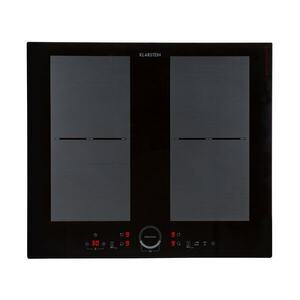 Klarstein Delicatessa 60, beépített indukciós főzőlap, 7000 W, 4 zóna, üvegkerámia, fekete kép
