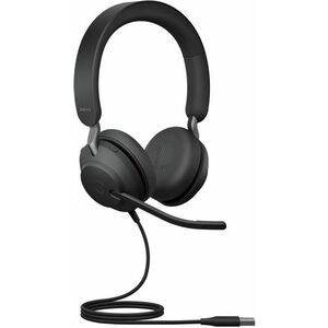 Jabra Evolve2 40 SE Vezetékes USB A Fekete CC headset kép