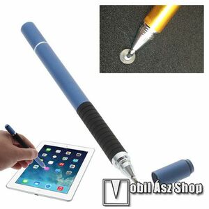 Érintőképernyő ceruza / golyóstoll - kapacitív kijelzőhöz, KÉZÍRÁSRA, RAJZOLÁSRA ALKALMAS - KÉK kép
