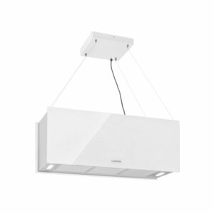 Klarstein Kronleuchter XL, mennyezeti páraelszívó, 90 cm, 590 m³/ó, LED, érintőképernyős, fehér kép