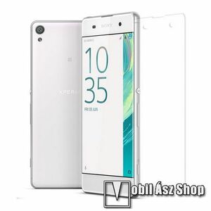 Előlap védő karcálló edzett üveg - 0, 3 mm vékony, 9H, A képernyő sík részét védi - SONY Xperia XA / Xperia XA Dual kép