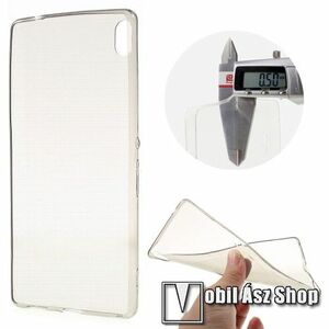 ULTRAVÉKONY szilikon védő tok / hátlap - 0, 5 mm - SZÜRKE - SONY Xperia XA Ultra kép