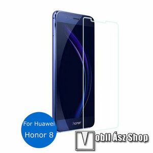 Előlap védő karcálló edzett üveg - 0, 25 mm vékony, 9H, Arc Edge, A képernyő sík részét védi - HUAWEI Honor 8 / HUAWEI Honor 8 Premium kép