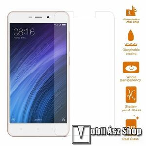 Előlap védő karcálló edzett üveg - 0, 3 mm vékony, 9H, Arc Edge, A képernyő sík részét védi - Xiaomi Redmi 4a / Xiaomi Redmi 4a Pro kép