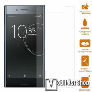 Előlap védő karcálló edzett üveg - 0, 3 mm vékony, 9H, Arc Edge, A képernyő sík részét védi - SONY Xperia XZ Premium kép
