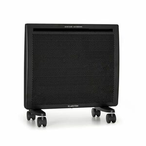 Klarstein Hot Spot Slimcurve Double Wave, konvektor, 2 az 1-ben fűtőtest, 1000 W, heti időzítő, fekete kép