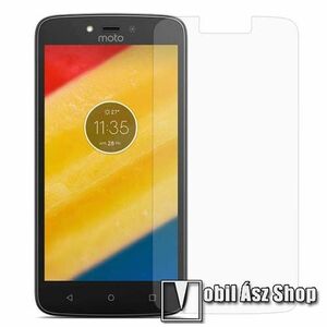 Előlap védő karcálló edzett üveg - 0, 3 mm vékony, 9H, Arc Edge, A képernyő sík részét védi - MOTOROLA Moto C Plus kép