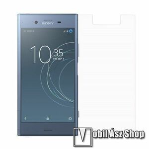 Előlap védő karcálló edzett üveg - 0, 3 mm vékony, 9H, Arc Edge, A képernyő sík részét védi - Sony Xperia XZ1 kép