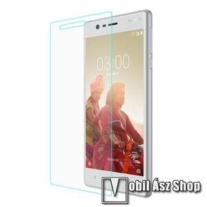 Előlap védő karcálló edzett üveg - 0, 3 mm, 9H, A képernyő sík részét védi - Arc Edge - NOKIA 3 kép