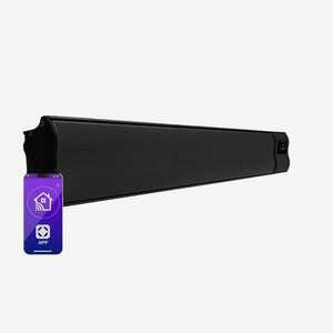 Blumfeldt Cosmic Beam Smart 24, infravörös hősugárzó, 2400 W, vezérlés applikáción keresztül, fekete kép