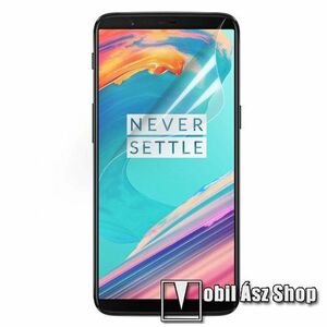Képernyővédő fólia - Clear - 1db, törlőkendővel - OnePlus 5T kép