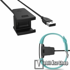 Okosóra USB töltő - FEKETE - 55cm - Fitbit Charge 2 kép