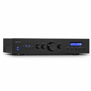 Auna AMP-CD608 DAB, HiFi sztereó erősítő, 4 x 100 W, RMS, DAB + BT, optikai bemenet, távirányító kép