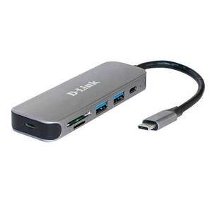 D-Link USB-C HUB 2xUSB + 2xUSB-C + 1xSD + 1xMicroSD, DUB-2325/E kép