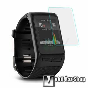 Okosóra előlap védő karcálló edzett üveg - 0.3mm, 9H, A képernyő sík részét védi - Garmin Vivoactive HR kép
