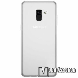 Szilikon védő tok / hátlap - ULTRAVÉKONY! 0, 6mm - ÁTLÁTSZÓ - SAMSUNG SM-A730F Galaxy A8 Plus (2018) kép