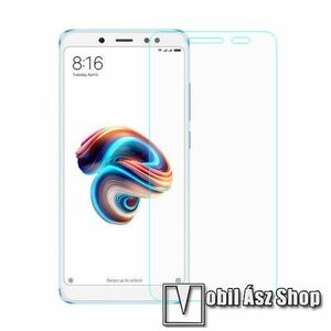 Előlap védő karcálló edzett üveg - 0, 3 mm vékony, 9H, Arc Edge, A képernyő sík részét védi - Xiaomi Redmi Note 5 Pro (Global version) / Xiaomi Redmi Note 5 (Global version) kép