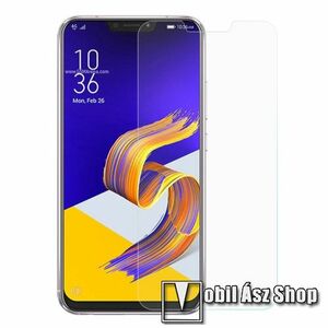 Előlap védő karcálló edzett üveg - 0, 3 mm vékony, 9H, Arc Edge, A képernyő sík részét védi - ASUS Zenfone 5 (ZE620KL) (2018) kép