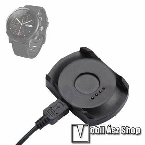 Okosóra töltő - Huami Amazfit Watch 2 / Xiaomi Amazfit 2 / Amazfit Pace 2 Stratos / Amazfit Stratos 2S - FEKETE kép