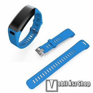 Szilikon okosóra szíj - SÖTÉTKÉK - csavarhúzóval, 125mm + 83mm hosszú, 17mm széles - Garmin Vivosmart HR kép