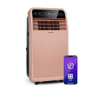 Klarstein Metrobreeze New York Smart 12k, mobil klíma, 12000 BTU/3, 5 kW, A energiahatékonysági osztály, távirányító, rózsaszín-arany kép