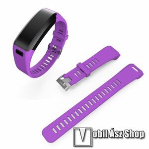 Szilikon okosóra szíj - LILA - csavarhúzóval, 125mm + 83mm hosszú, 17mm széles - Garmin Vivosmart HR kép