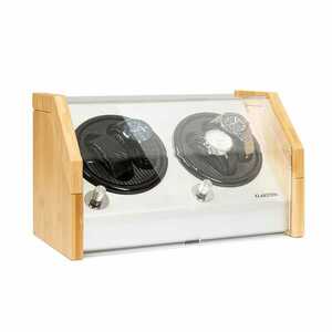 Klarstein Garonne 4, óraforgató, 2 forgótányér, 4 óra, 3 sebesség, 4 üzemmód, bambusz kép