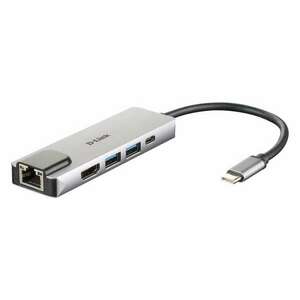 D-Link DUB-M520 USB-C Hub - 3x USB 3.0, HDMI, Gigabit Ethernet kép