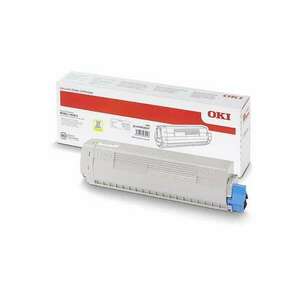 Oki MC853 MC873 Yellow lézertoner eredeti 7, 3K 45862837 kép