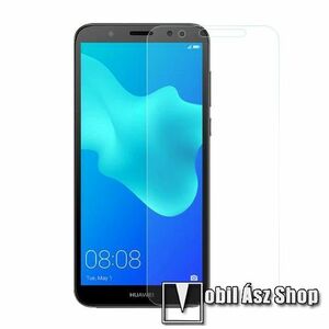 Előlap védő karcálló edzett üveg - 0, 3 mm vékony, 9H, Arc Edge, A képernyő sík részét védi - HUAWEI Y5 (2018) / HUAWEI Y5 Prime (2018) / HUAWEI Honor 7s / HUAWEI Honor Play 7 kép