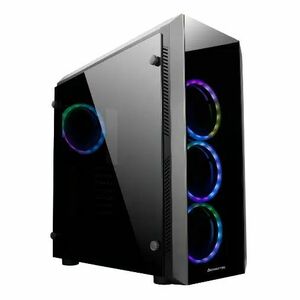 Chieftec ház scorpion gl-02b-op atx, 4xrgb ventillátor + rgb cont... kép