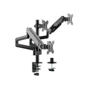 EQuip 17"-27" Triple Monitor Desk Mount Bracket Fekete 650134 kép