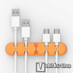 Kábel szervező, kötegelő, 1db-os - NARANCS kép