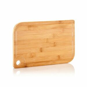Klarstein Batvik, bambusz vágódeszka, 40 × 1, 5 × 29 cm (SZ × M × M), késbarát, gyümölcsléfogó kép