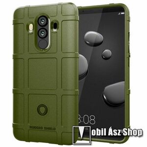 OTT! RUGGED SHIELD szilikon védő tok / hátlap - matt, ERŐS VÉDELEM - ZÖLD - HUAWEI Mate 10 Pro kép