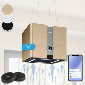 Klarstein Futurelight Smart, sziget páraelszívó, recirkuláció, 420 m³/ó, LED, nemesacél kép