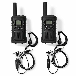 Nedis wltk0610bk walkie-talkie készlet, 2 kézibeszélő 6 km-ig, 8... kép