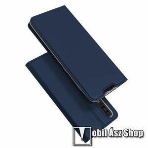 DUX DUCIS slim design notesz / mappa tok - SÖTÉTKÉK - oldalra nyíló flip cover, asztali tartó funkció, szilikon belső, mágneses záródás - SAMSUNG SM-A307F Galaxy A30s / SAMSUNG SM-A505F Galaxy A50 / SAMSUNG Galaxy A50s - GYÁRI kép